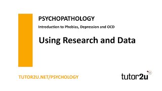 Psychopathology  Phobias Depression amp OCD  Using Research amp Data  AQA A Level Psychology [upl. by Norita]