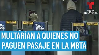 La MBTA podría implementar multas por evasión de tarifa [upl. by Otrebire483]