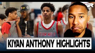 KIYAN ANTHONY IS THE BEST PLAYER IN NEW YORK NIKE EYBL PEACH JAM HIGHLIGHTS🔥🏀 [upl. by Ettore]