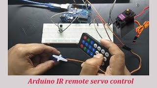 EB28 Arduino IR remote servo Motor control  servo Motor  Earthbondhon [upl. by Llednar106]