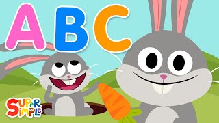 ABC Hop  Hop Along Alphabet Songs For Kids  Super Simple Songs [upl. by Issak688]