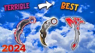 UPDATED WORST To BEST VALORANT Knife Ranking 2024 [upl. by Aneeh]