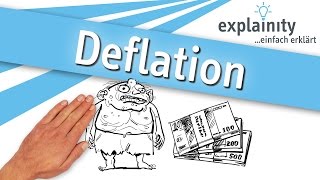 Deflation einfach erklärt explainity® Erklärvideo [upl. by Otrebogad]