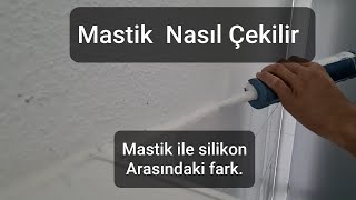 Mastik Nasıl ÇekilirSilikon ile Mastik arasındaki fark nedir silikonfugen acryl silikoncekme [upl. by Pelaga98]