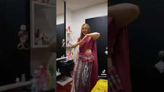 Udurawee Kanchana Anuradhi TikTok dance from Bangkok [upl. by Ahsikym126]