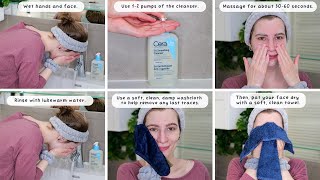 How to use CeraVe SA Smoothing Cleanser [upl. by Isnam]