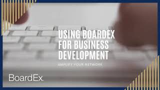 Using BoardEx for Business Development [upl. by George944]