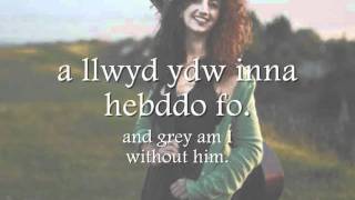 Du Ydir Eira  Gwyneth Glyn geiriau  lyrics [upl. by Ethan]