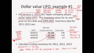 Intermediate Accounting I Dollar Value LIFO I  L13  Professor Carolyn Levine [upl. by Yram]