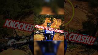 Dirt Biker Crash and Gets Knocked Out shorts [upl. by Agon]