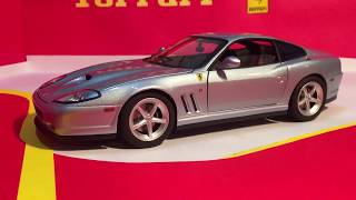 Ferrari 575 MM 118 Hot Wheels Elite [upl. by Haikan742]