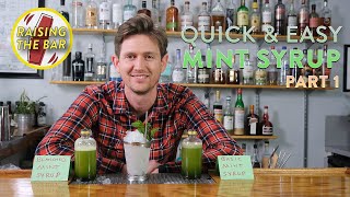 Quick amp Easy Mint Syrup Recipe for Cocktails Part 1  The Making [upl. by Ailelc]