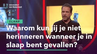 Waarom kun jij je niet herinneren wanneer je in slaap bent gevallen  SLAAP [upl. by Aimerej]