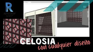 Modelar un muro de Celosia con cualquier diseño en REVIT [upl. by Sibelle]