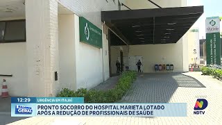 Redução de Médicos gera superlotação no prontosocorro de Itajaí [upl. by Ajnotal]