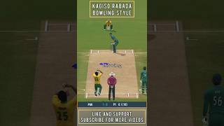 Kagiso Rabada Bowling Style 🔥🤩  Bowing Action  Real Cricket 24 shorts [upl. by Arbba]