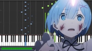 【SHORT】ReZero Ep 9 OST  Rondo of Love and Darkness Synthesia Tutorial  Sheet [upl. by Verina]