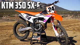 2024 KTM 350 SXF Ride Review  Cycle News [upl. by Brena]