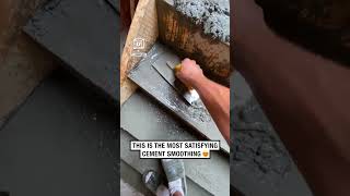 This cement smoothing is so satisfying 😲 😍 🎥 TikTok  kingoflight1 [upl. by Sladen]