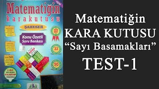 Matematiğin Kara Kutusu Sayı Basamakları  TEST 1 [upl. by Anaj]