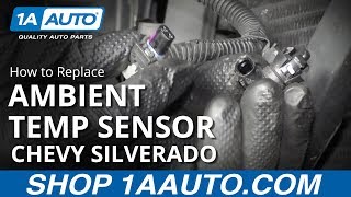 How to Replace Ambient Temp Sensor 1419 Chevy Silverado [upl. by Bussy263]