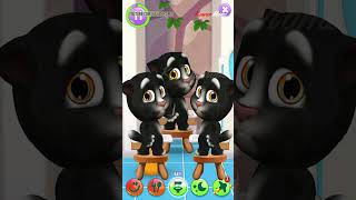 My Talking Tom 2 VS My Talking Tom Black  Bllack Talking Tom Pee in Toilet Bathroom [upl. by Simson]