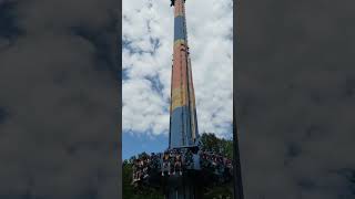 Most Intense Drop Tower in America  Acrophobia at Six Flags Over Georgia [upl. by Anhpad]