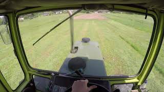 GoPro H5 Let‘s drive MBtrac 1100t mit Claas Liner 1550 Profil beim schwadern [upl. by Akinej]