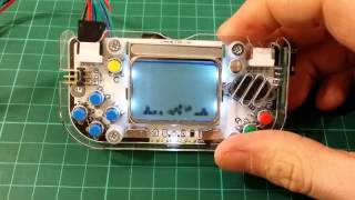 Gamebuino accelerometer module ADLX345 physics demo [upl. by Aleehs]