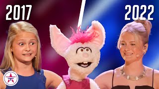 Darci Lynne on Americas Got Talent From Age 12 to 17 All Performances [upl. by Kirat]