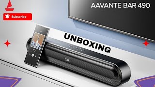 boAt Aavante Bar 490  Unboxing  Bluetooth Soundbar 10W RMS Signature Sound  Upto 7Hrs nazeertech [upl. by Sorac]