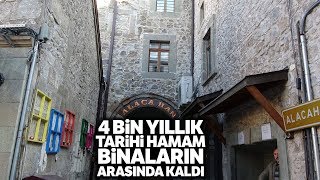 Tarihi Alacahan Hamamı Harabe Bir Şekilde Evlerin Arasında Kaybolmuş Vaziyette [upl. by Hew]