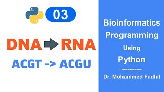 DNA to RNA using Python [upl. by Eirrotal]