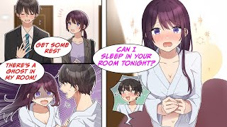 Manga Dub Im in love with the reserved girl at work One night during a business trip she [upl. by Ettezzus319]