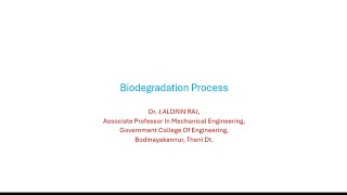 Biodegradation Process [upl. by Waxman]