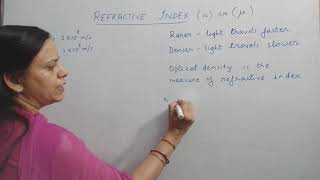 Understand REFRACTIVE INDEXClass XCBSEICSE  Numericals  Absolute Refractive Index  Class 10 [upl. by Hum261]