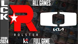 KT vs DK Highlights ALL GAMES  LCK Spring Playoffs 2024 Round 1  KT Rolster vs DPlus KIA [upl. by Arriaes]