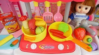 Baby Doll kitchen and cooking food toys baby Doli play [upl. by Nur]