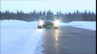 Driving New Mercedes SLS AMG Gullwing 2011 Sweden Arjeplog [upl. by Ahel]