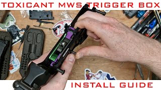 How to Install The Toxicant Airsoft MWS Adjustable Trigger Box [upl. by Ylac]