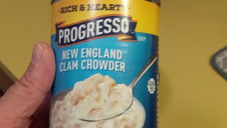 Product Review Progresso Clam chowder [upl. by Dovev]