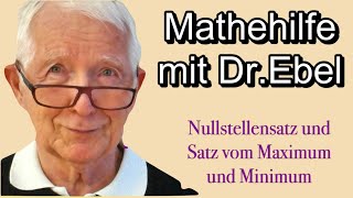 Nullstellensatz und Satz vom Maximum und Minimum [upl. by Euk]