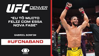 UFC Denver Gabriel Bonfim comenta sobre a vitória contra Ange Loosa [upl. by Llevra]