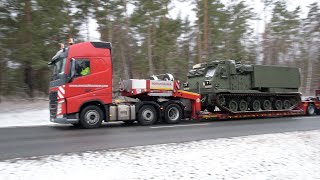 Americans Hundreds of MLRS Shipments to Grafenwoehr Germany [upl. by Aramot446]