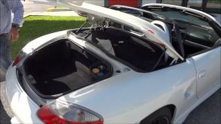 Porsche 986 Boxster SPYDER Conversion  Convertible Top Installation and Removal V1 [upl. by Lennahc417]