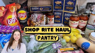 ShopRite Grocery Haul  Pantry Haul 2021 [upl. by Nnairrek]