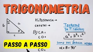 📐 Trigonometria no Triângulo Retângulo – Razões trigonométricas seno cosseno tangente [upl. by Enelrahc148]