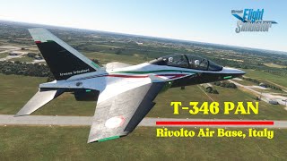 New Freccia Tricolore T346 PAN  Short flight over Rivolto Italy [upl. by Ailehs]