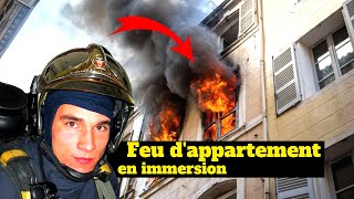 Feu dAppartement en IMMERSION Avec Les Pompiers De Paris  Intervention BSPP [upl. by Kral]