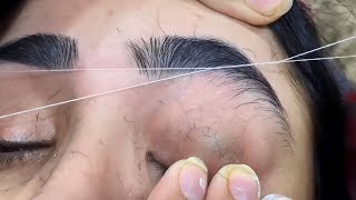 Eyebrow Threading Tutorial for Beginners  Lashes Beauty Parlour [upl. by Eeneg704]